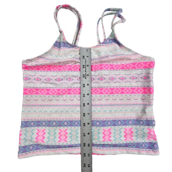 Children’s Place 2-piece Tankini Bathing Suit Swimsuit Pink Tropical Youth XL 14 - Picture 9 of 9